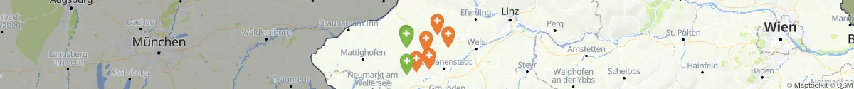 Kartenansicht für Apotheken-Notdienste in der Nähe von Geiersberg (Ried, Oberösterreich)